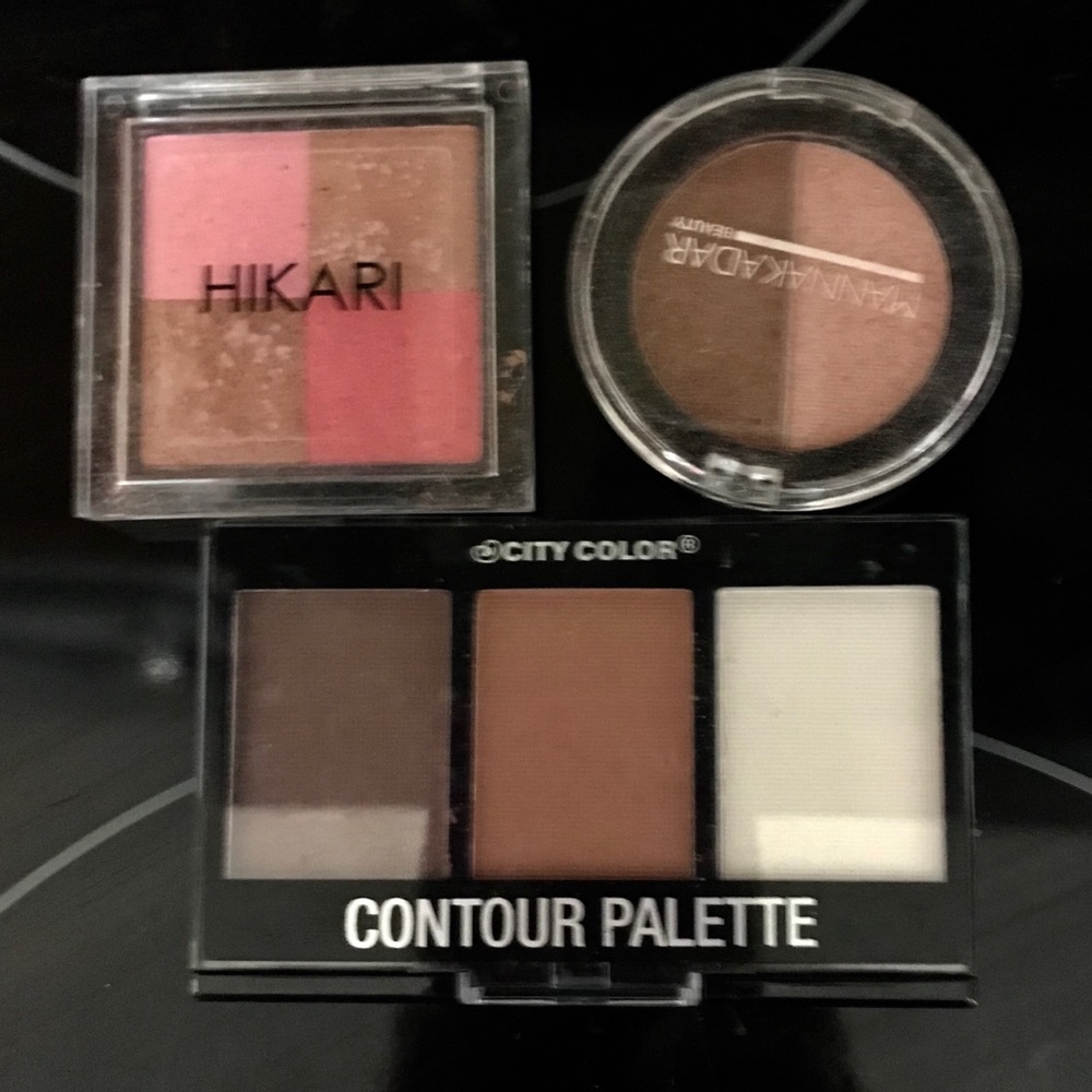 Highlighter bronzer contour shimmer sample bundle